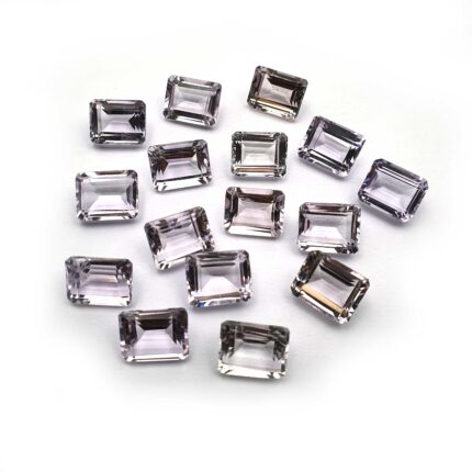 Natural Lavender Amethyst Octagon Cut Loose Gemstone Lot 36 Pcs 8*10 MM 120 CT