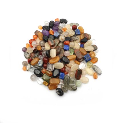 Natural Mix Stone Loose Gemstone Drill Beads Lot 28 Pcs 4*5-6*9 MM 100 CT