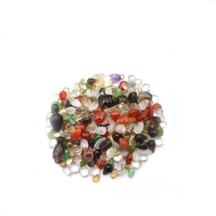 Natural Mix Loose Faceted Drill Beads Gemstone Beads 50 Pcs 6*9-14*18 mm MM