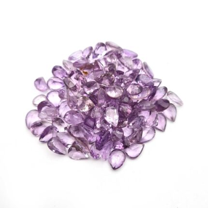Natural Brazilian Amethyst Pear Cut 6*8 MM 50 CT 54 PCS