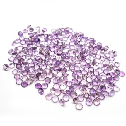 Natural Brazilian Amethyst Round Cut 7 MM 100 CT 87 PCS