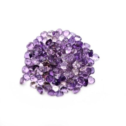 Natural Brazilian Amethyst Heart Cut 5-6 MM 100 CT 158 PCS