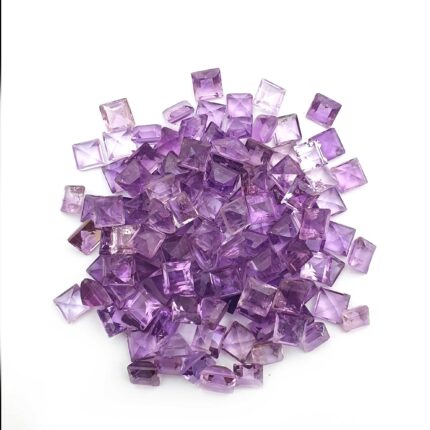 Natural Brazilian Amethyst Square Cut 4-6 MM 100 CT 162 PCS