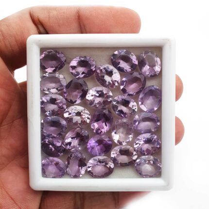 Natural Brazilian Amethyst Oval Cut 9*11 MM 50 CT 17 PCS