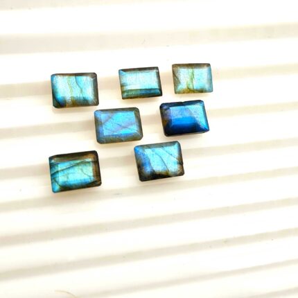 Natural Labradorite Octagon Cut Loose Gemstone Lot 55 Pcs 6*8 MM 97 CT