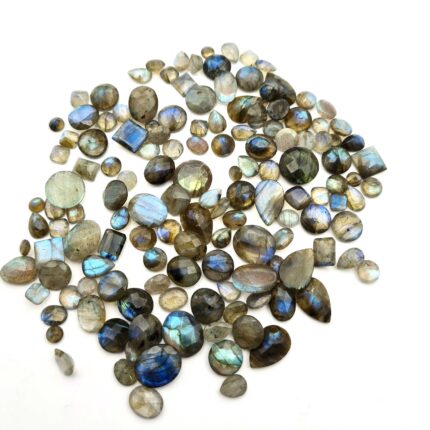 Natural Labradorite Mix Shape Cut Multi Fire Gemstone Lot 38Pcs 5*6-5*10 MM 85CT
