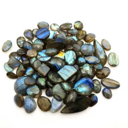 Natural Labradorite Mix Shape Cut Loose Gemstone Lot 13*16-18*25 MM 10 Pcs