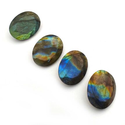 Natural Labradorite Oval Cut Loose Multi Fire Gemstone Lot 4 Pc 22*30 MM 146 CT