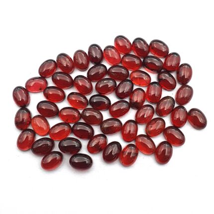 Natural Mozambique Garnet Oval Cabochon Loose Gemstone 12 Pcs 5*7 MM 20 CT