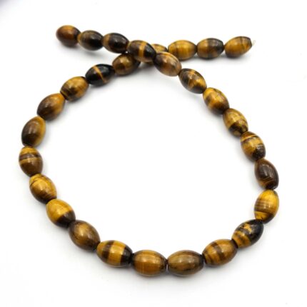 Natural Tiger Eye Drum Shape Gemstone Smooth Briolette Beads 10*14 mm 15 Inch