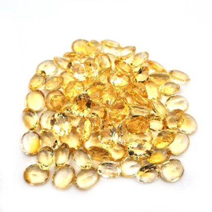 Natural Citrine Oval Cut Loose Gemstone Lot 7*9 MM 100 CT 63 Pcs