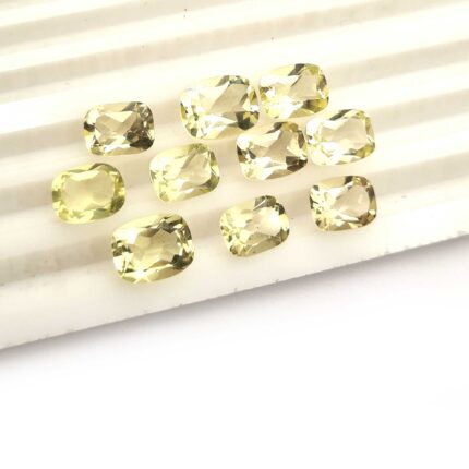 Natural Lemon Quartz Mix Size Cushion Cut Gemstone Lot 37 Pcs 7*9-8*10 MM 84 CT