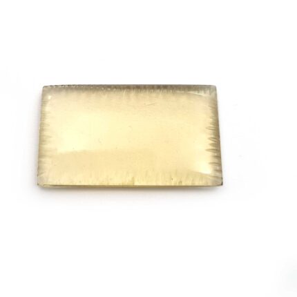 Natural Lemon Quartz Rectangle Shape Carving Loose Gemstone 1 Pcs 20*35 MM 34 CT