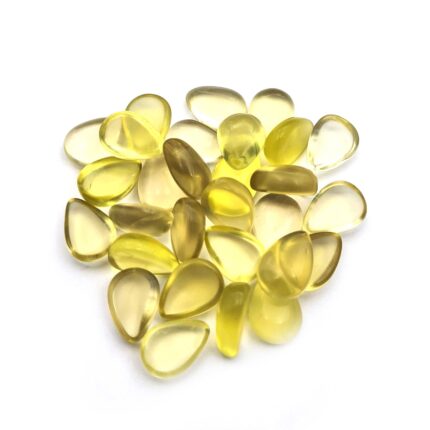 Natural Lemon Quartz Pear Loose Gemstone Cabochon Lot 29 Pcs 10*13 MM 156 CT