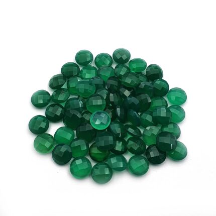 Natural Green Chalcedony Round Briolette Cut Loose Gemstone 9 MM 100 CT 48 Pcs