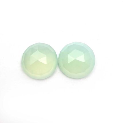 Natural Pink Chalcedony Cushion Cut Loose Stone Lot 11-12 MM 11 CT 2 Pcs