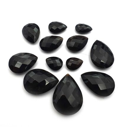 Natural Smoky Quartz Pear Briolette  Loose Stone Lot 12*15-23*32 MM 103 CT 6 Pc
