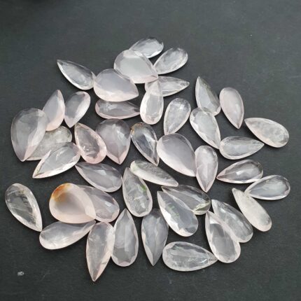 Natural Rose Quartz Mix Size Pear Cut Loose Gemstone Lot 11*18-20*40 MM 102 CT