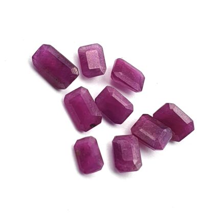 Natural Ruby Octagon Cut Loose Pink Ruby Gemstone Lot 3 pcs 4.5x6.5-5x9 mm 4 CT
