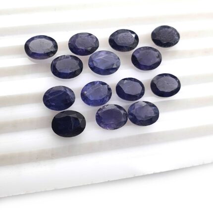 Natural Iolite Oval Cut Gemstone For Jewelry Making 29 Pcs 7x9 mm 44 CT