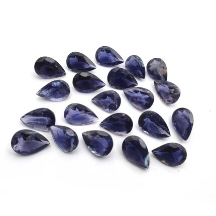 Natural Iolite Mix Size Pear Cut Loose Gemstone Lot 27 Pcs 8x11-8x12 mm 59 CT