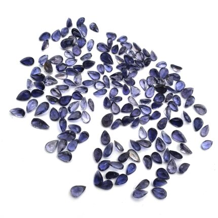 Natural Iolite Mix Size Pear Cut Loose Gemstone Lot 168 Pcs 3x5-5.5x7 mm 44 CT
