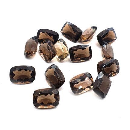 Natural Smoky Quartz Cushion Cut Loose Stone 10*14 MM 94 CT 15 Pcs