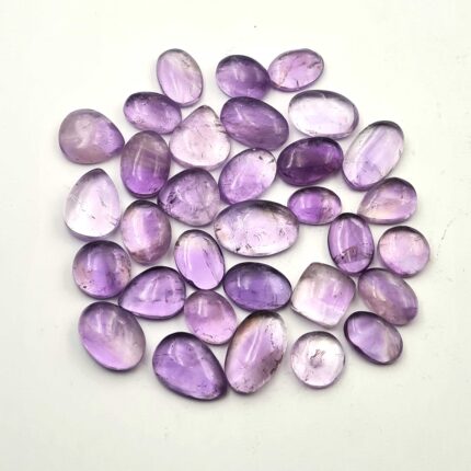 Natural Brazilian Amethyst Cabochon Loose Gemstone 7-9 Pcs 10x14-14x22 MM 101 CT