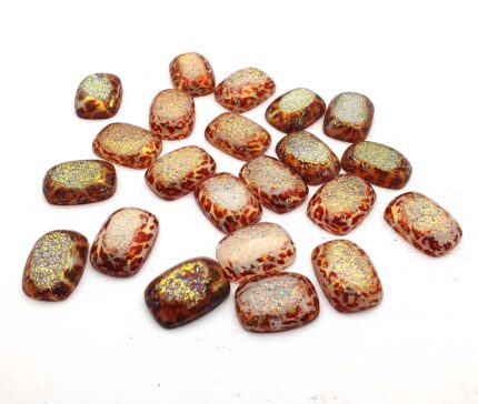 Natural Drusy Quartz Cushion Cabochon White Color 10 Pcs 13*18 MM 102 CT