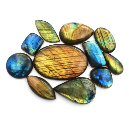 Natural Labradorite Mix Size Cabochon Multi Fire Loose Gemstone Lot 250 CT
