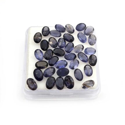 Natural Iolite Oval Cut Loose Gemstone Lot 4*6 MM 50 CT 139 Pcs