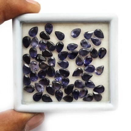 Natural Iolite Pear Cut Loose Gemstone Lot 5*7 MM 50 CT 95 Pcs