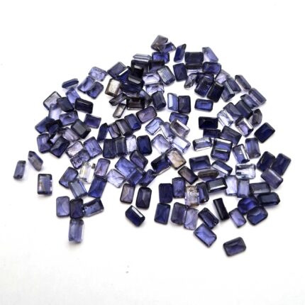 Natural Iolite Octagon Cut Loose Gemstone Lot 4*6 MM 50 CT 114 Pcs