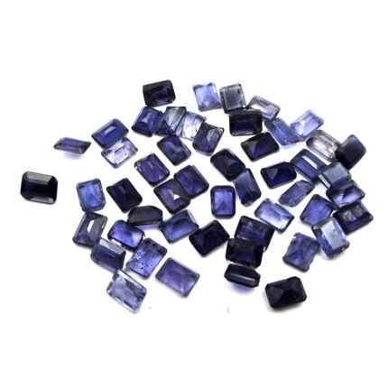 Natural Iolite Octagon Cut Loose Gemstone Lot 4*6-5*7 MM 50 CT 58 Pcs