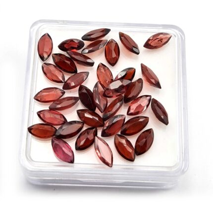 Natural Red Garnet Marquise Loose Cut Gemstone Lot 142 Pcs 3.5x7 MM 62 CT