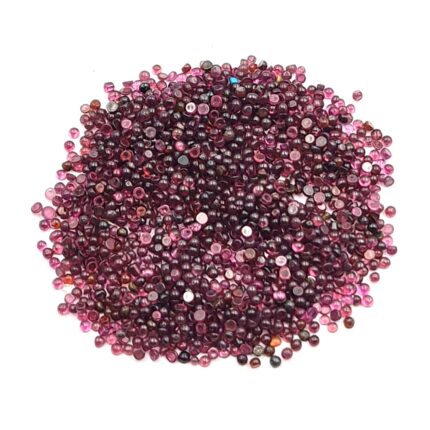 Natural Red Garnet Round Cabochon Loose Gemstone Lot 100 Pcs 1.75 mm
