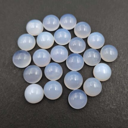 Natural Chalcedony Round Cabochon Loose Gemstone Lot 23 Pcs 11 MM 112 CT