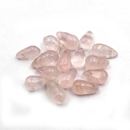 Natural Rose Quartz Teardrops Drilled Loose Gemstone Lot 15 Pcs 4*10 MM 25 CT