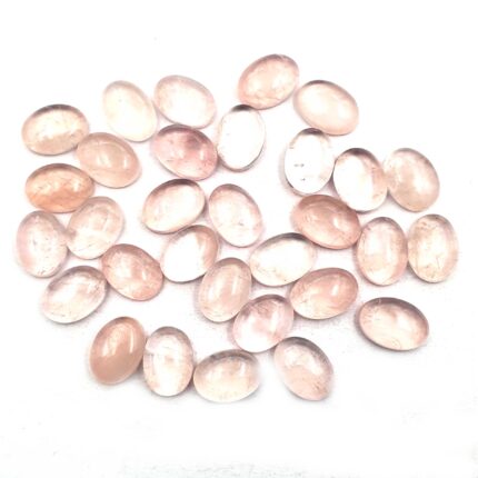 Natural Rose Quartz Oval Cabochon Loose Gemstone Lot 8 Pcs 13*18 MM 108 CT