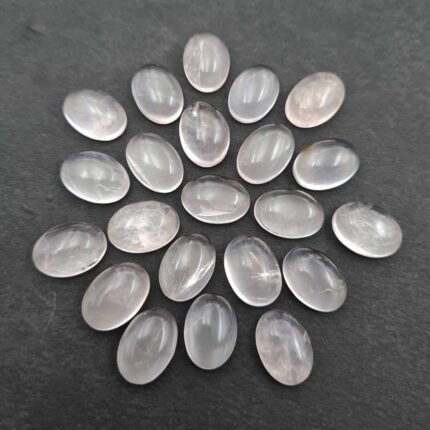 Natural Rose Quartz Oval Cabochon Loose Gemstone Lot 17 Pcs 10*14 MM 101 CT