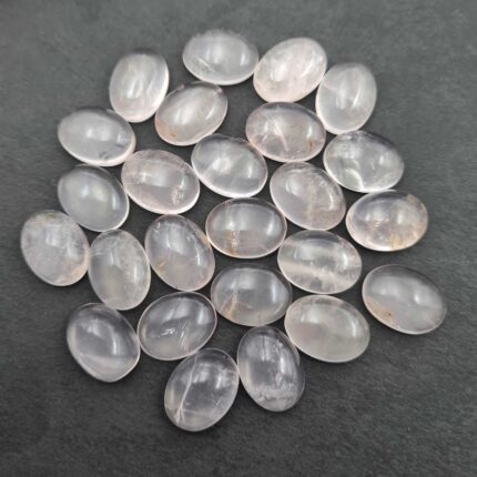 Natural Rose Quartz Oval Cabochon Loose Stone Lot 12 Pcs 12*16 MM 105 CT
