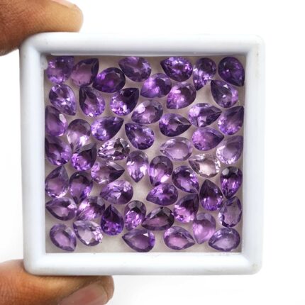 Natural African Amethyst Pear Cut Loose Gemstone Lot 5*7 MM 100 CT 160 PCS