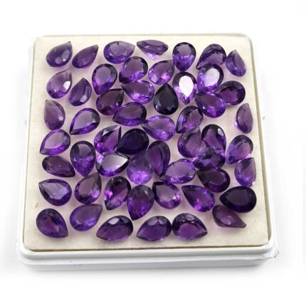 Natural African Amethyst Pear Cut Loose Gemstone Lot 5*7 MM 100 CT 155 PCS