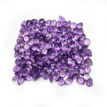 Natural African Amethyst Pear Cut Loose Gemstone Lot 5*7 MM 100 CT 159 PCS