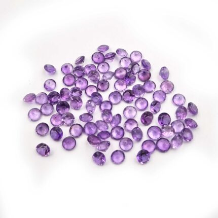 Natural African Amethyst Round Cut Loose Gemstone Lot 5.5 MM 100 CT 175 PCS