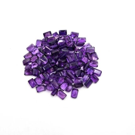 Natural African Amethyst Octagon Cut Loose Gemstone Lot 4*6 MM MM 100 CT 180 PCS