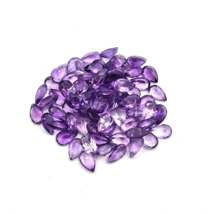 Natural African Amethyst Pear Cut Loose Gemstone Lot 5*8 MM 100 CT 128 PCS
