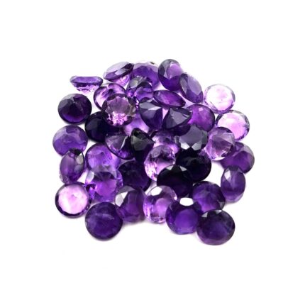 Natural African Amethyst Round Cut Loose Gemstone Lot 10 MM 101 CT 31 PCS