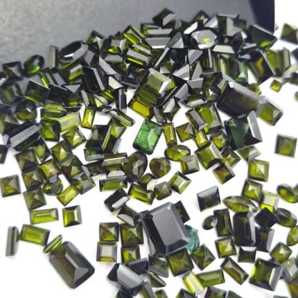Natural Green Tourmaline Mix Shape Cut Loose Gemstone 59 Pcs 2x4-5x13 mm 15 CT
