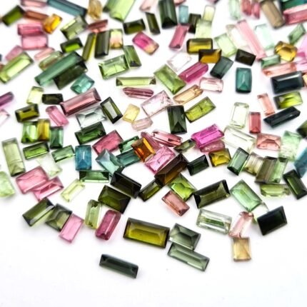 Natural Multi Tourmaline Baguette Cut Loose Gemstone 52 Pcs 2*3.50-3*6 MM 10 CT